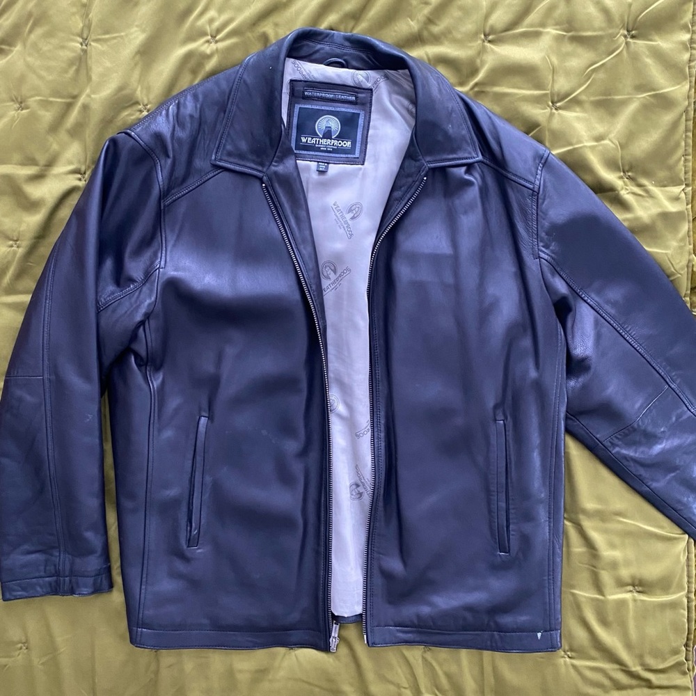 Waterproof Leather Coat